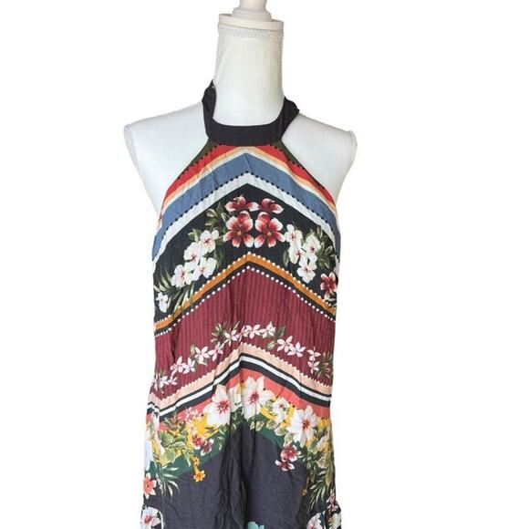 Farm RIO Women's Backless Boho Dress Floral Size Medium NEW with Tags - Picture 3 of 7